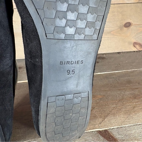 birdies womens size 9.5 shoes black suede slip on comfort loafers - Picture 8 of 8